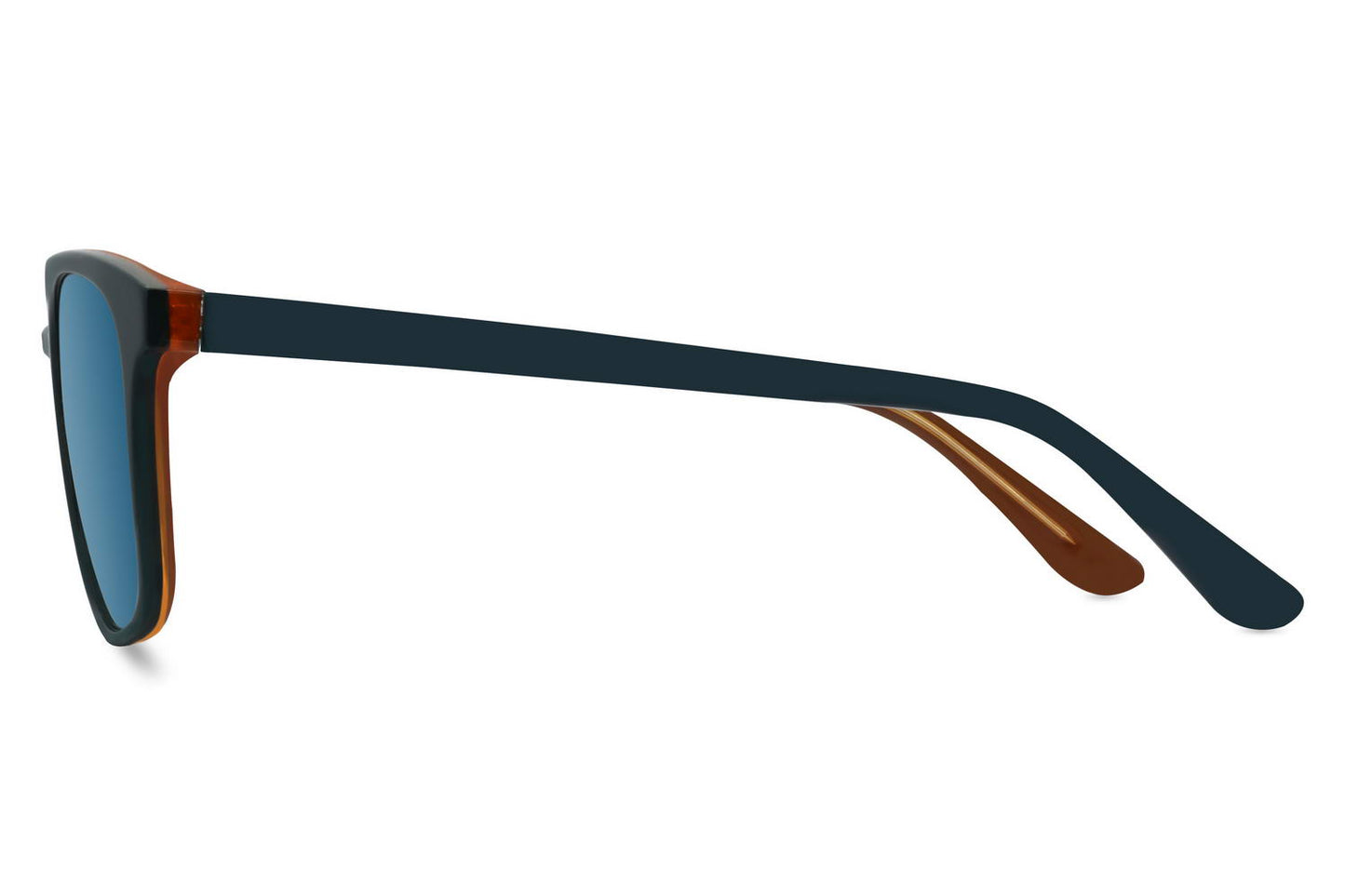 Blaue quadratische Sonnenbrille