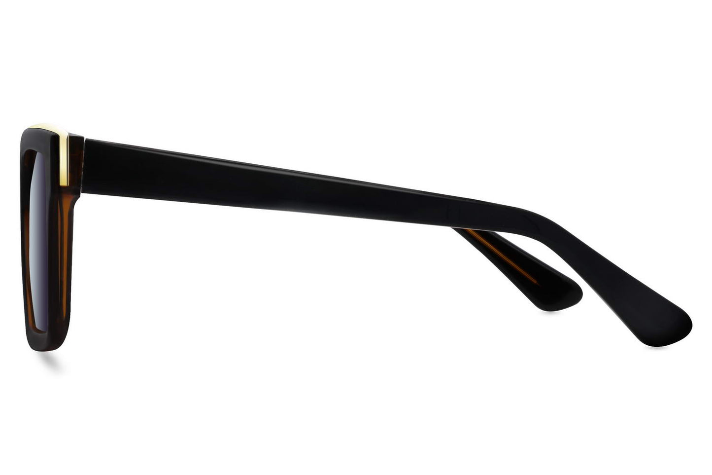 Schwarze quadratische Sonnenbrille