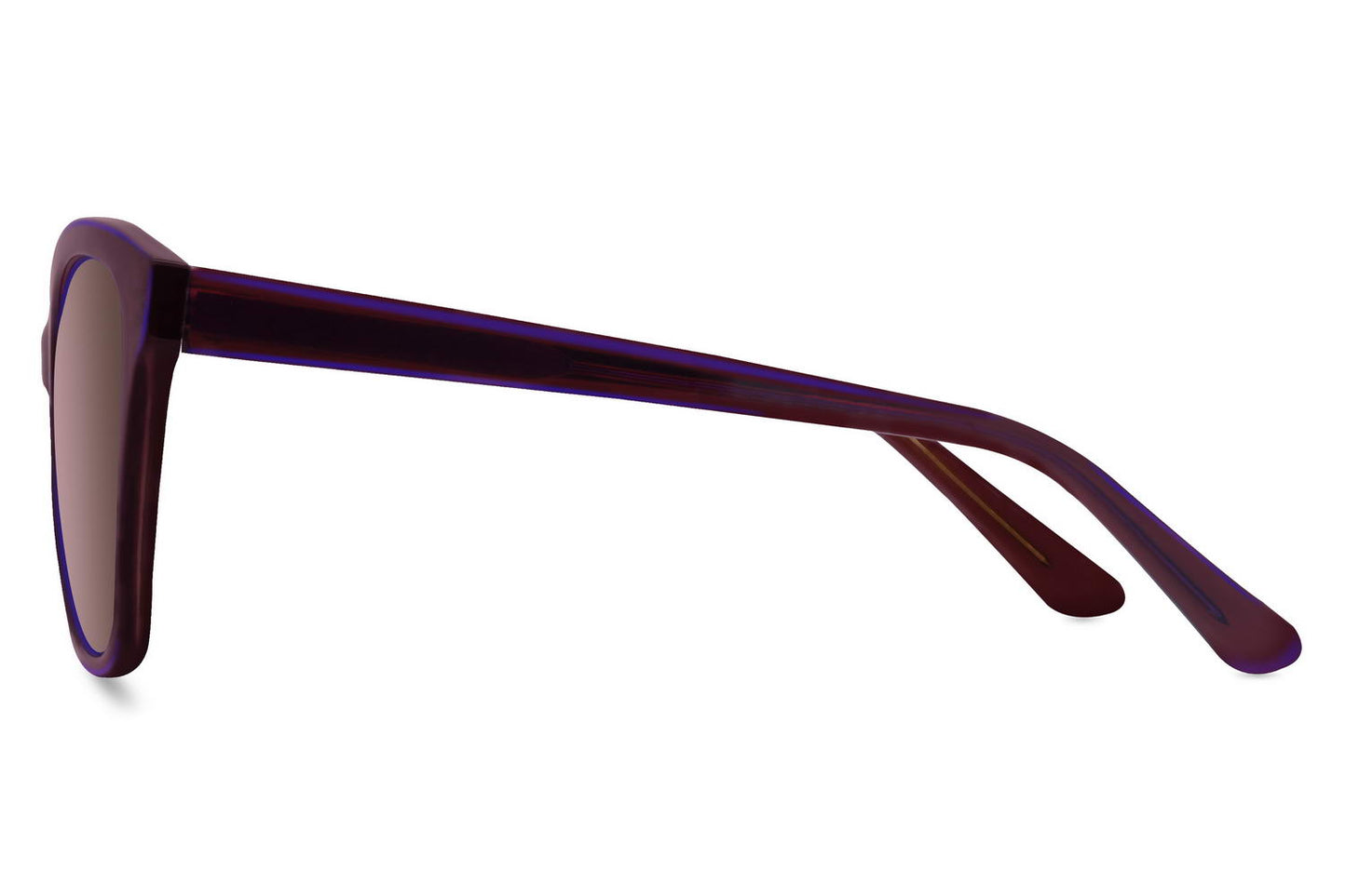Lila Oversized-Sonnenbrille
