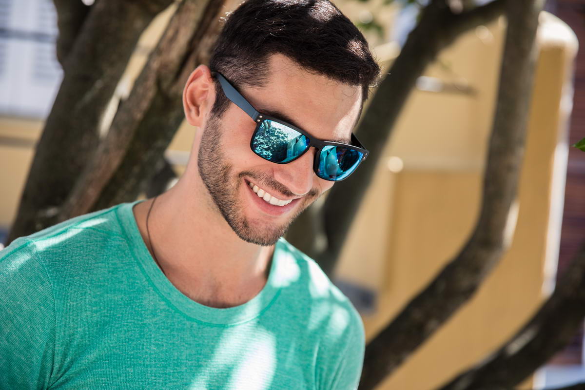 Blue Mirrored Sunglass