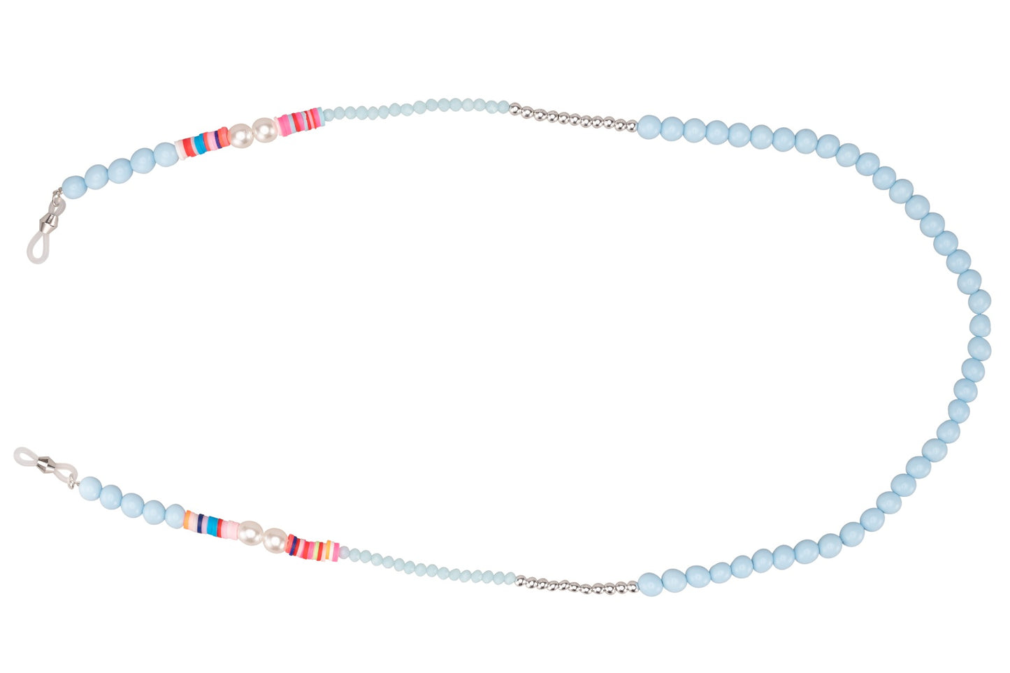 Cadena para gafas de sol con perla azul