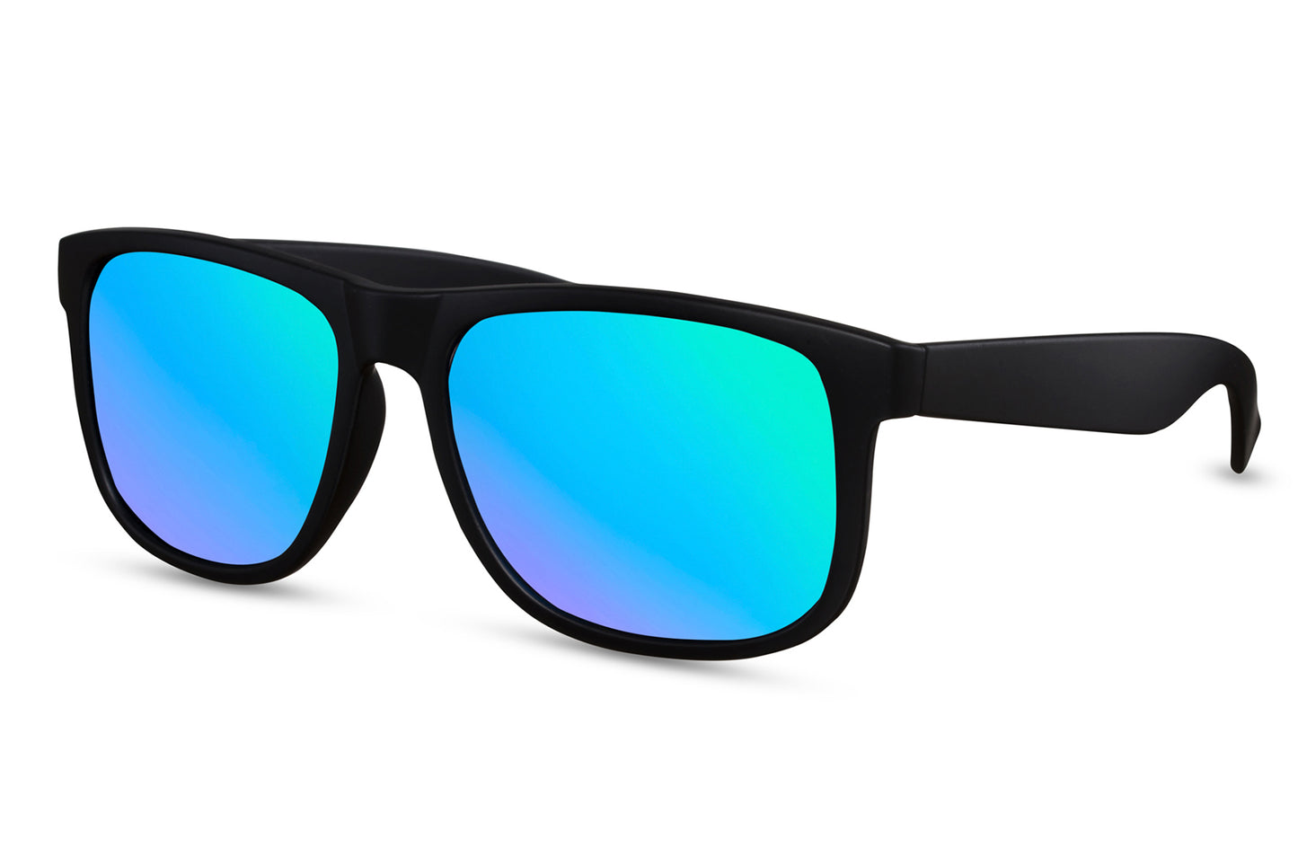 Blue Mirrored Sunglasses