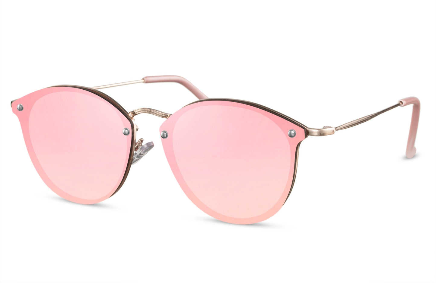 Pink Mirrored Women Sunglass