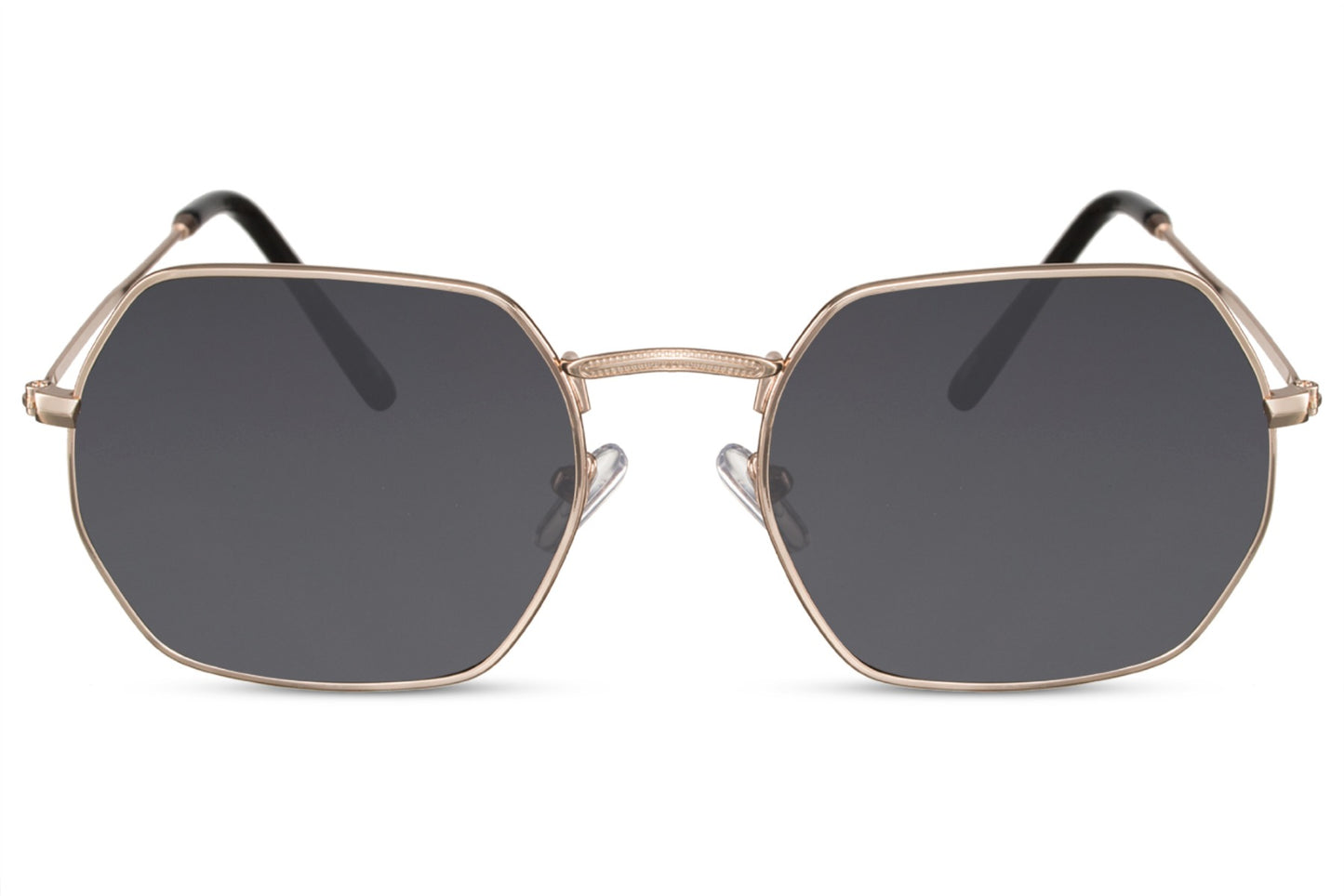 Geometric Black Round Sunglass - Eco Friendly