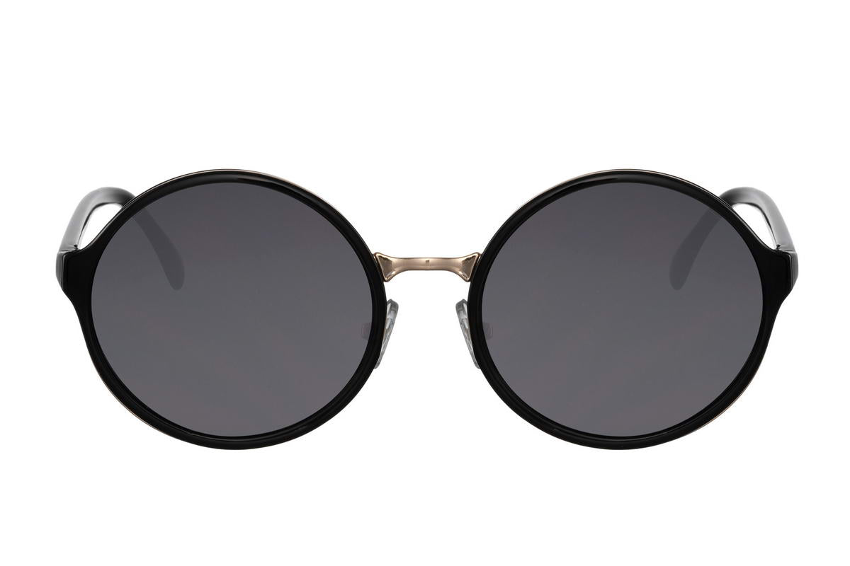 Ikonische schwarze runde Sonnenbrille