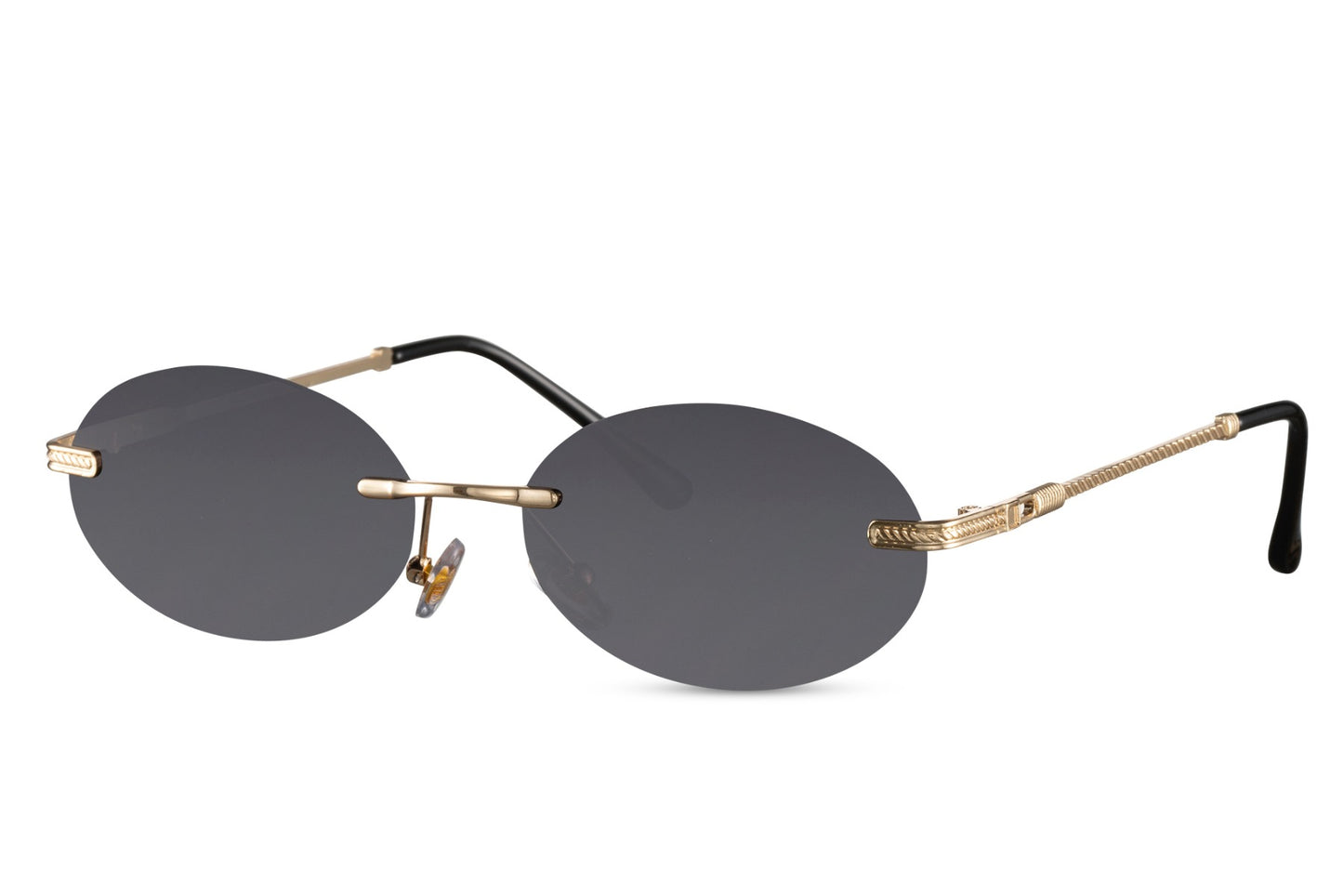 Round Rimless Sunglasses