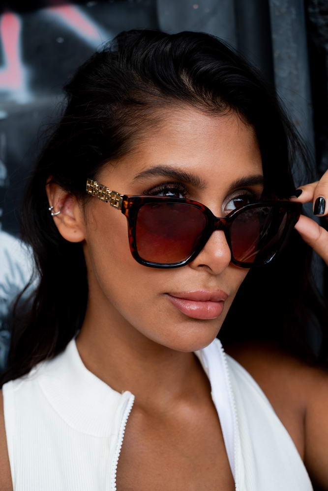 Brown Tortoiseshell Oversized Sunglasses