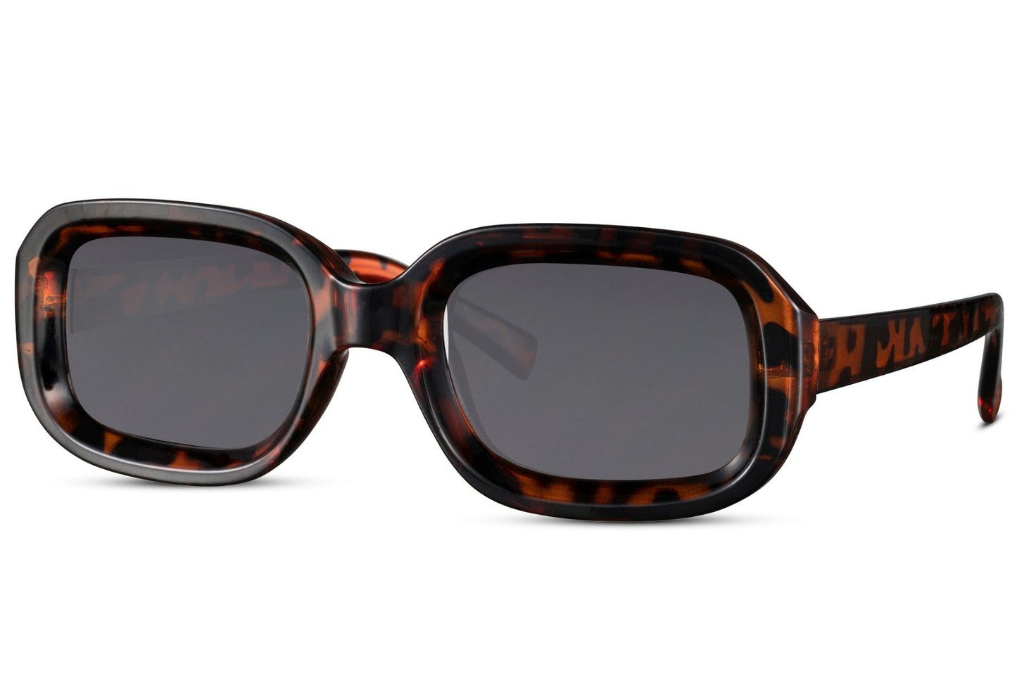 Gafas de sol rectangulares con montura atrevida