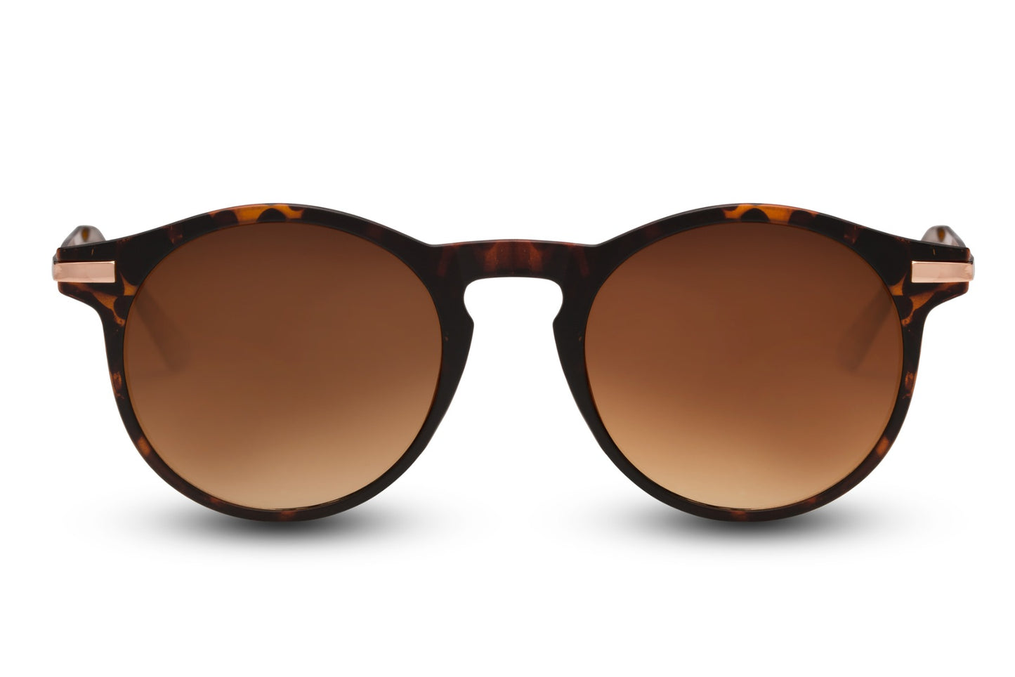 Braune, runde Sonnenbrille