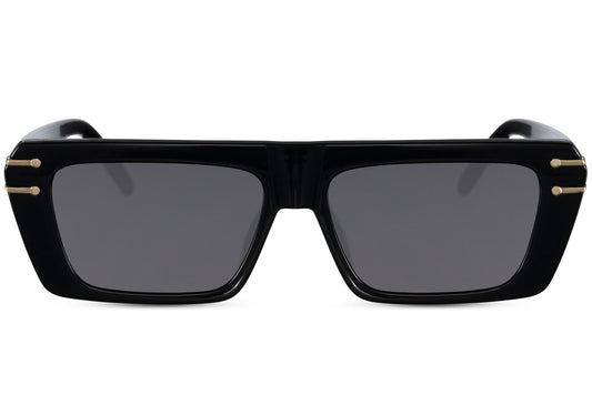 Black Rectangle Sunglasses visor-style