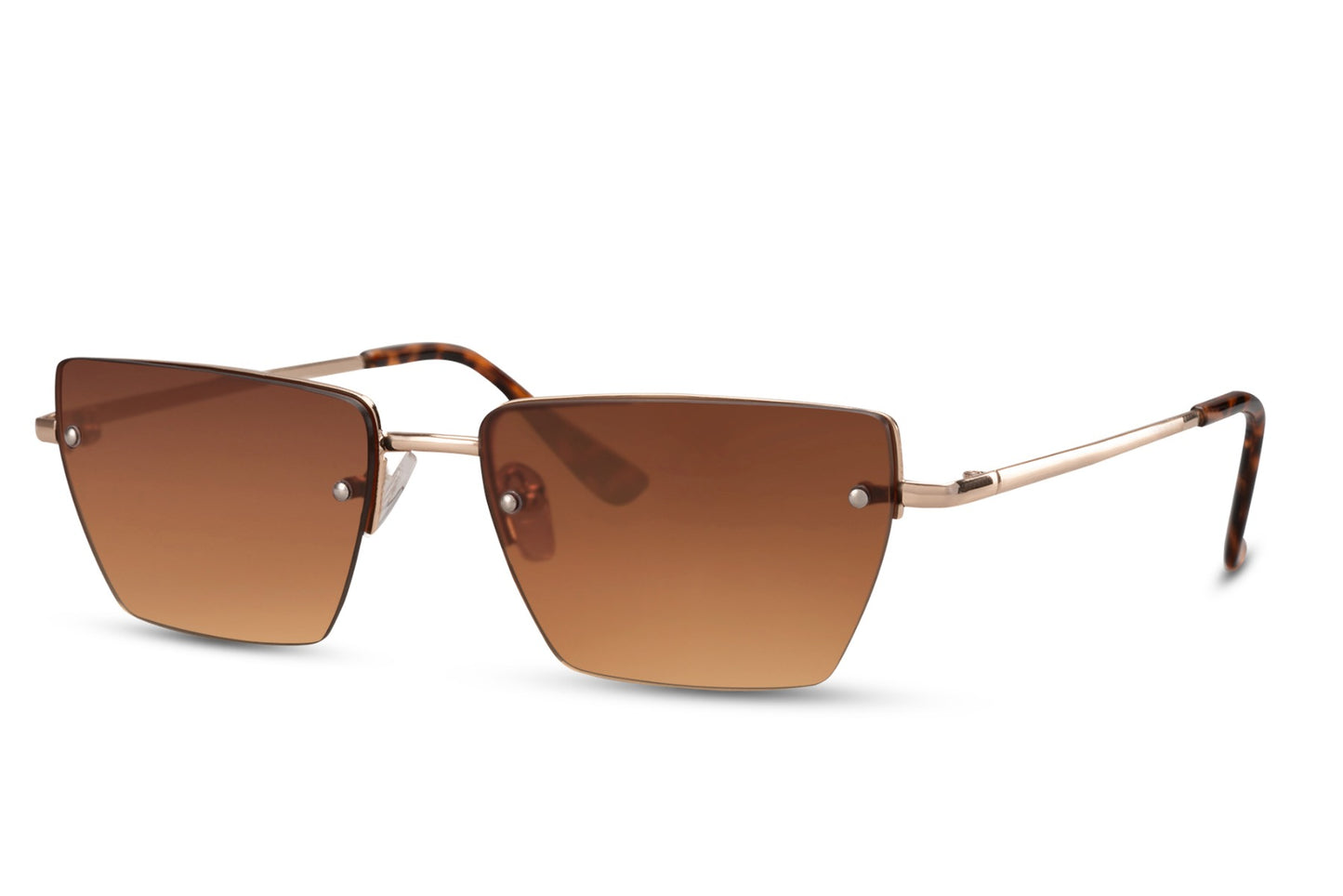 Gafas de sol rectangulares sin montura