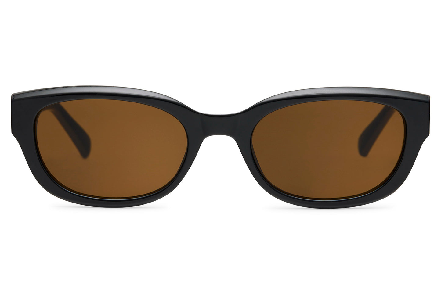 Sleek Brown Rectangle Sunglasses