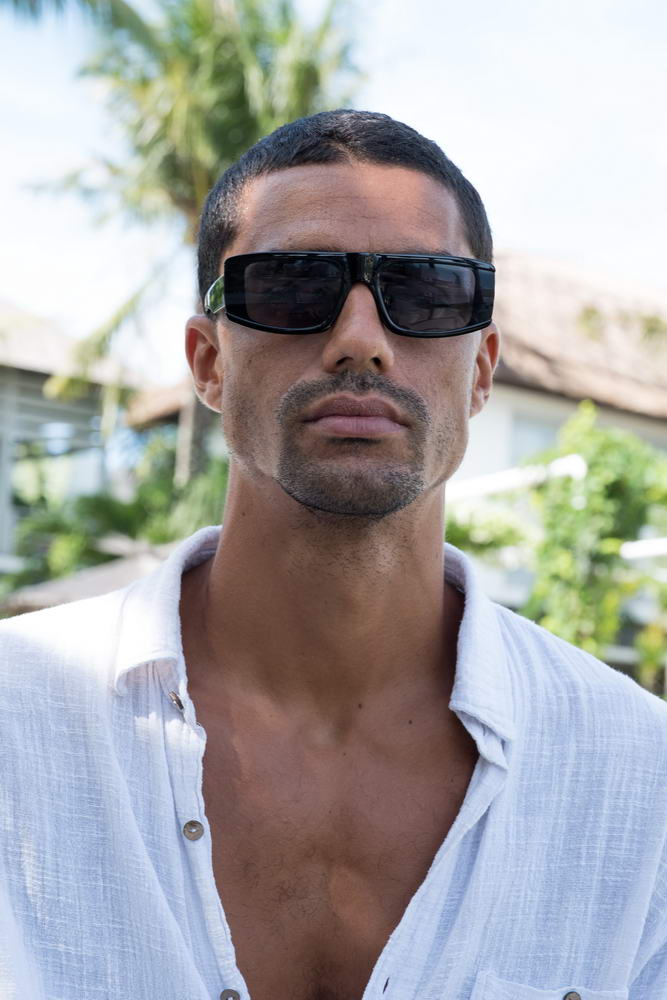 Black Visor Style Sunglass