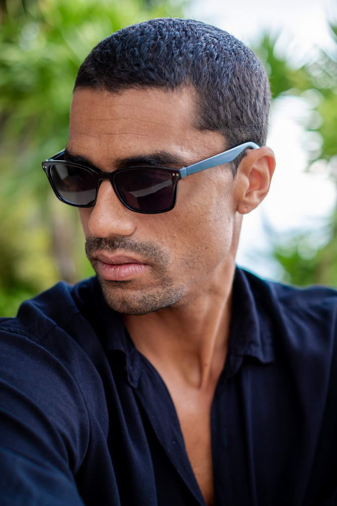 Blue Wayfarer Sunglasses