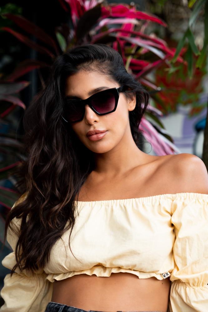 Eco Black Cat-eye Sunglasses Women