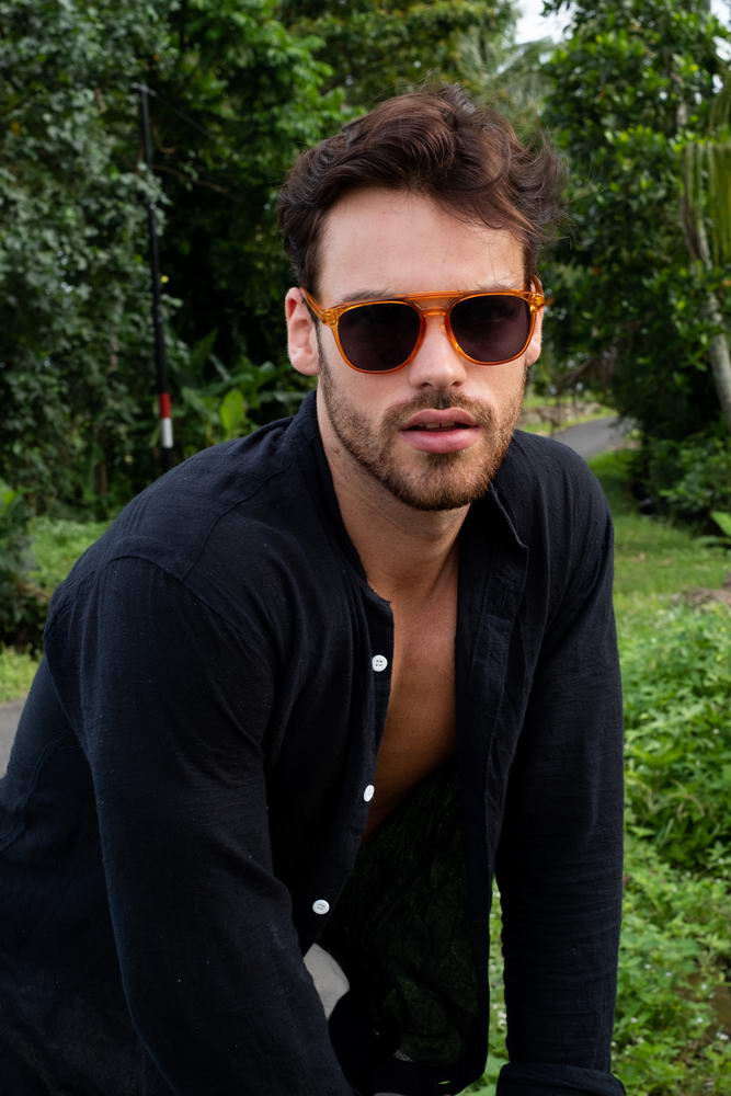 Orange Round Sunglass
