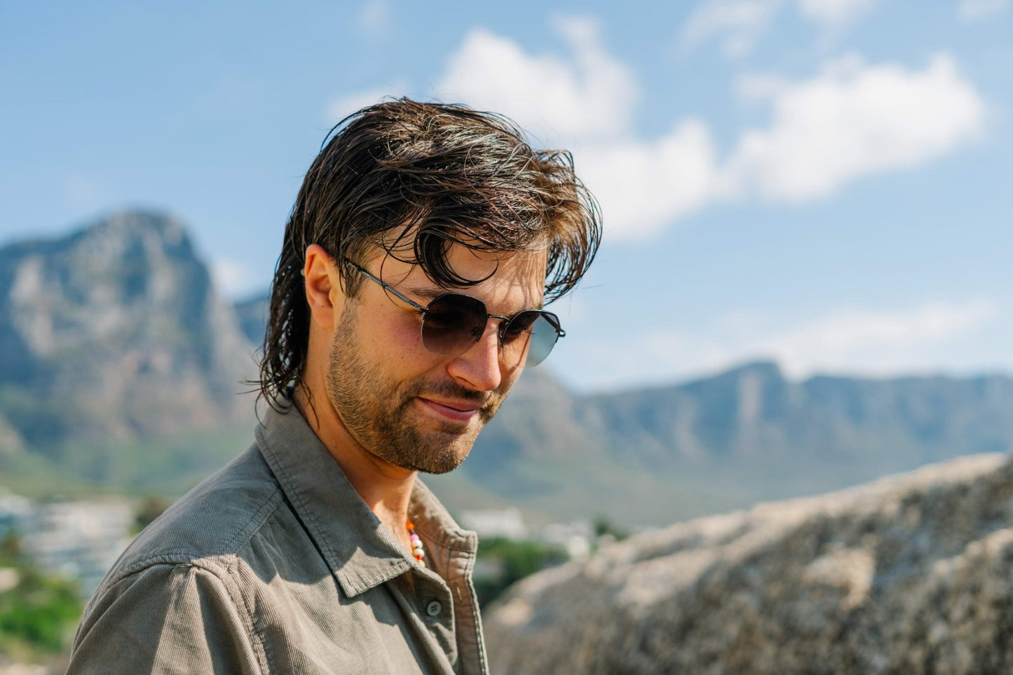 Green Round Sunglasses