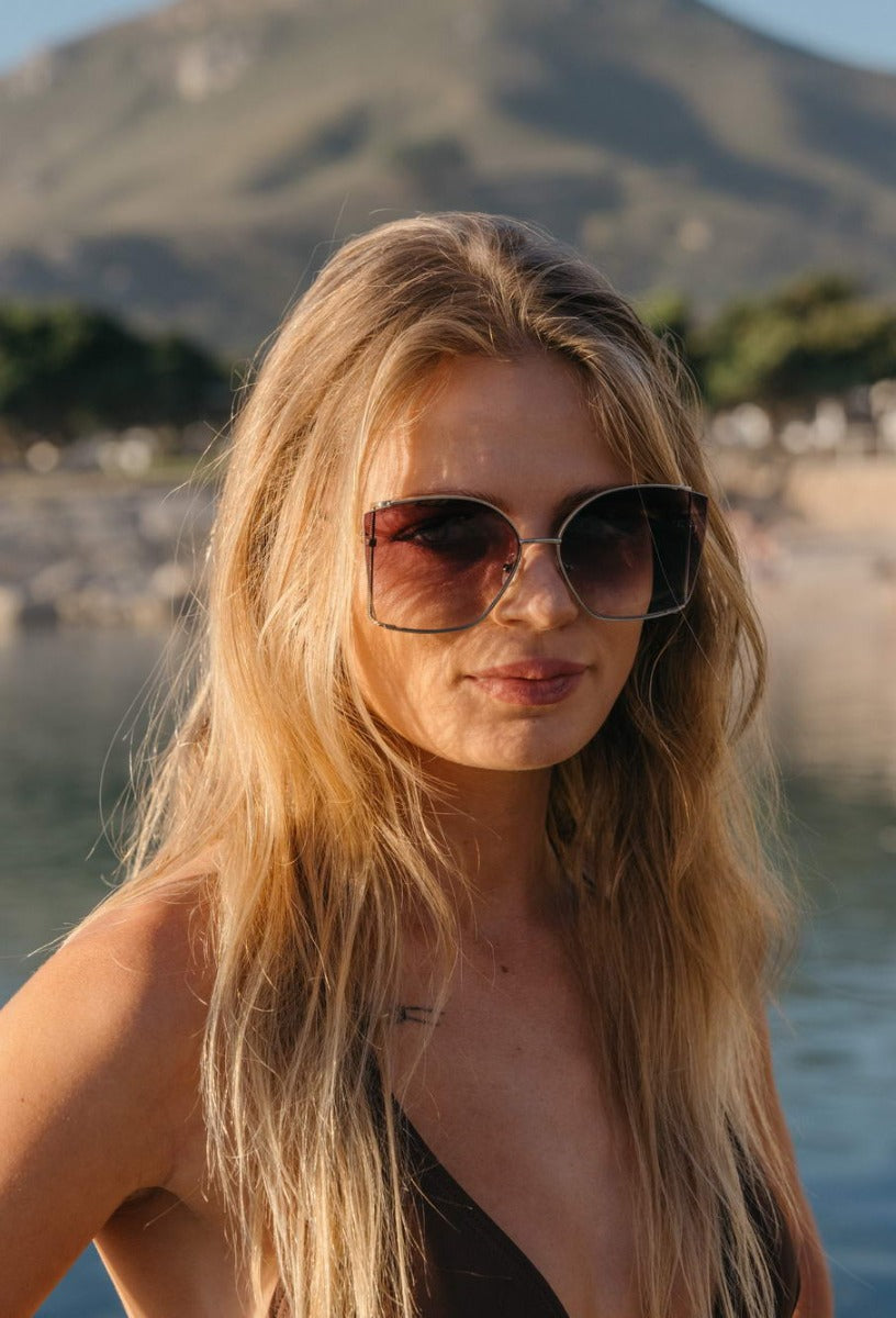 Brown Oversized Sunglasses
