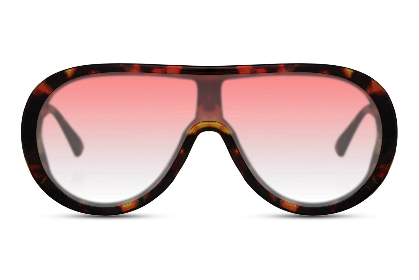 Oversized Sonnenbrille mit Leopardenmuster