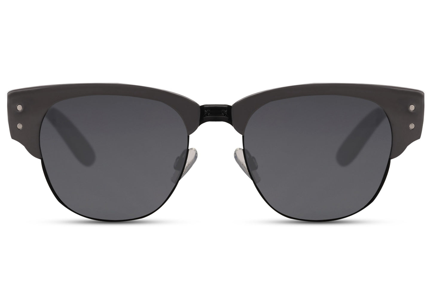 Schwarze Clubmaster-Sonnenbrille