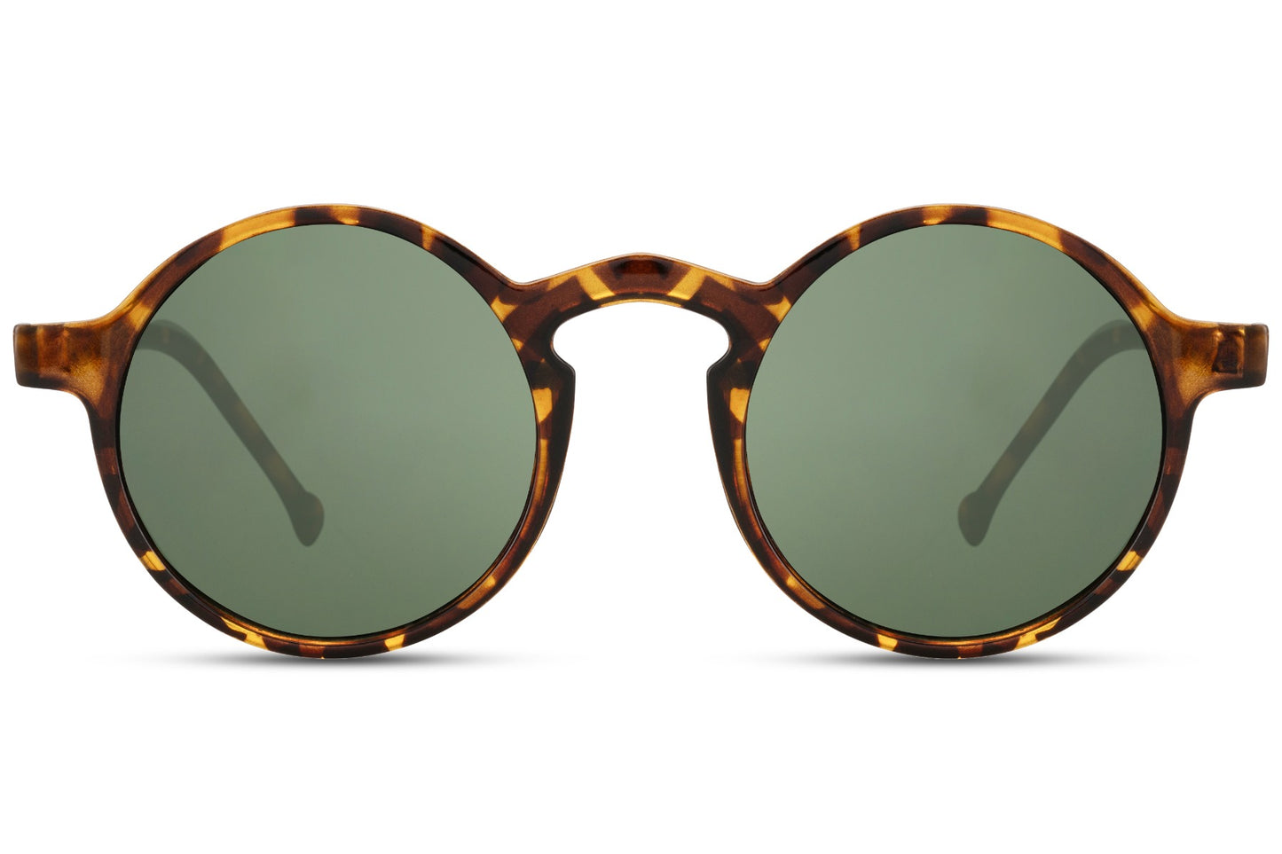 Brown Tortoiseshell Round Sunglasses
