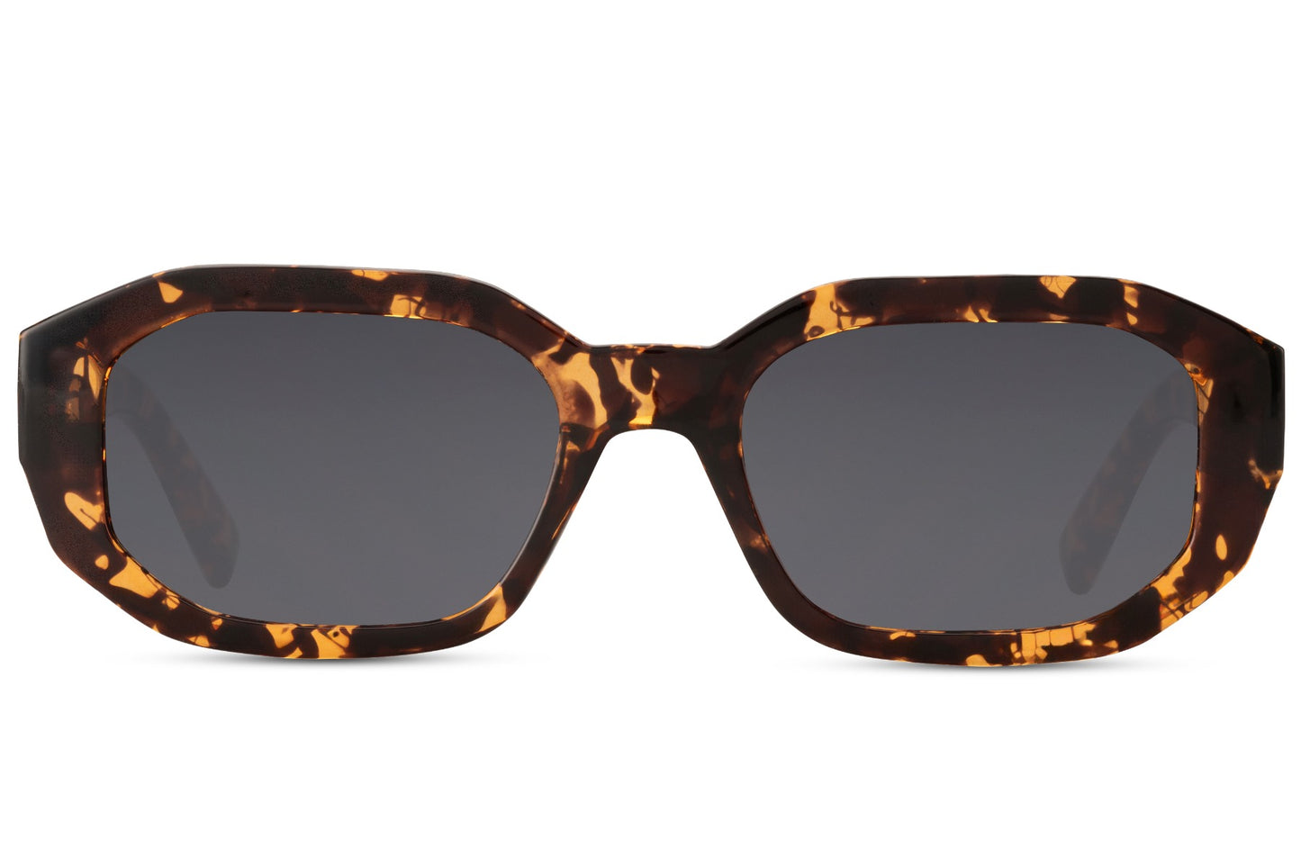 Eco Black Frame Geometric Sunglasses