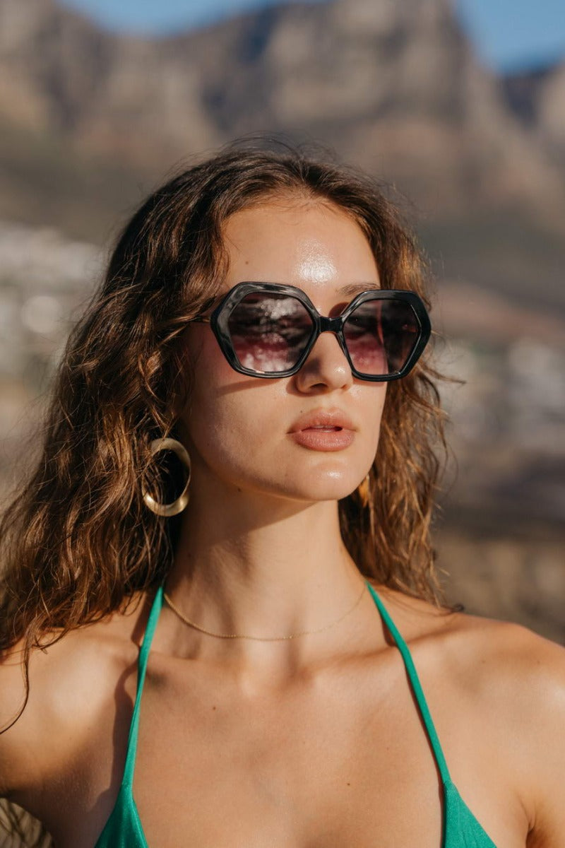 Black Geometric Sunglasses