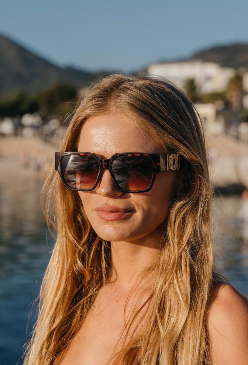 Leopard Print Oversized Sunglasses