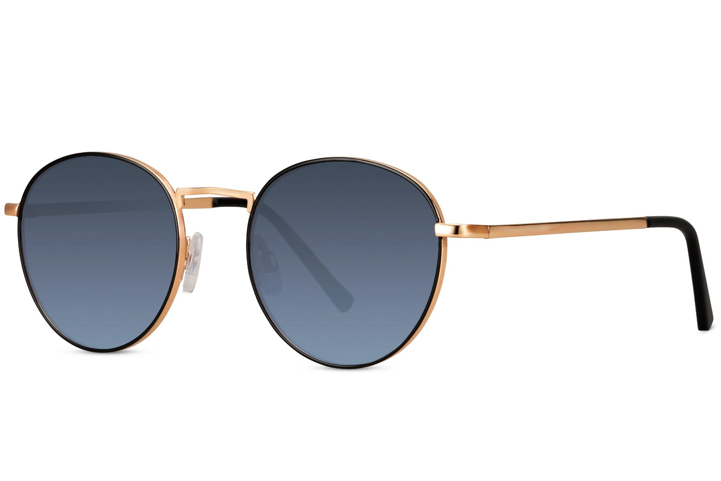 Unisex getönte runde Sonnenbrille