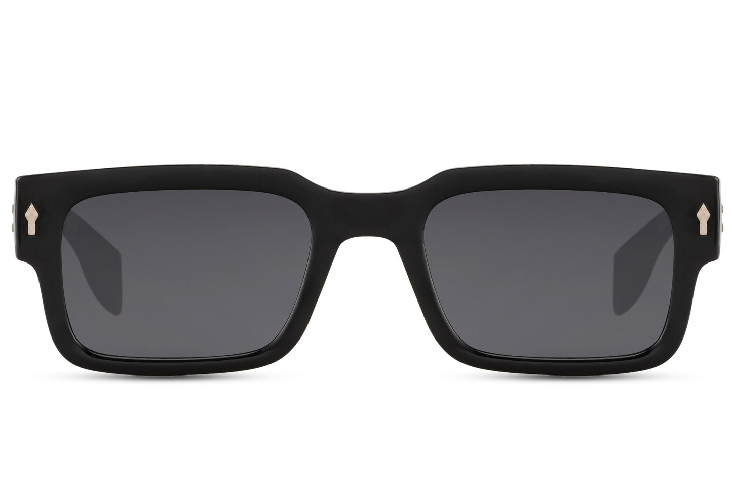 Gafas de sol rectangulares con marco negro básico