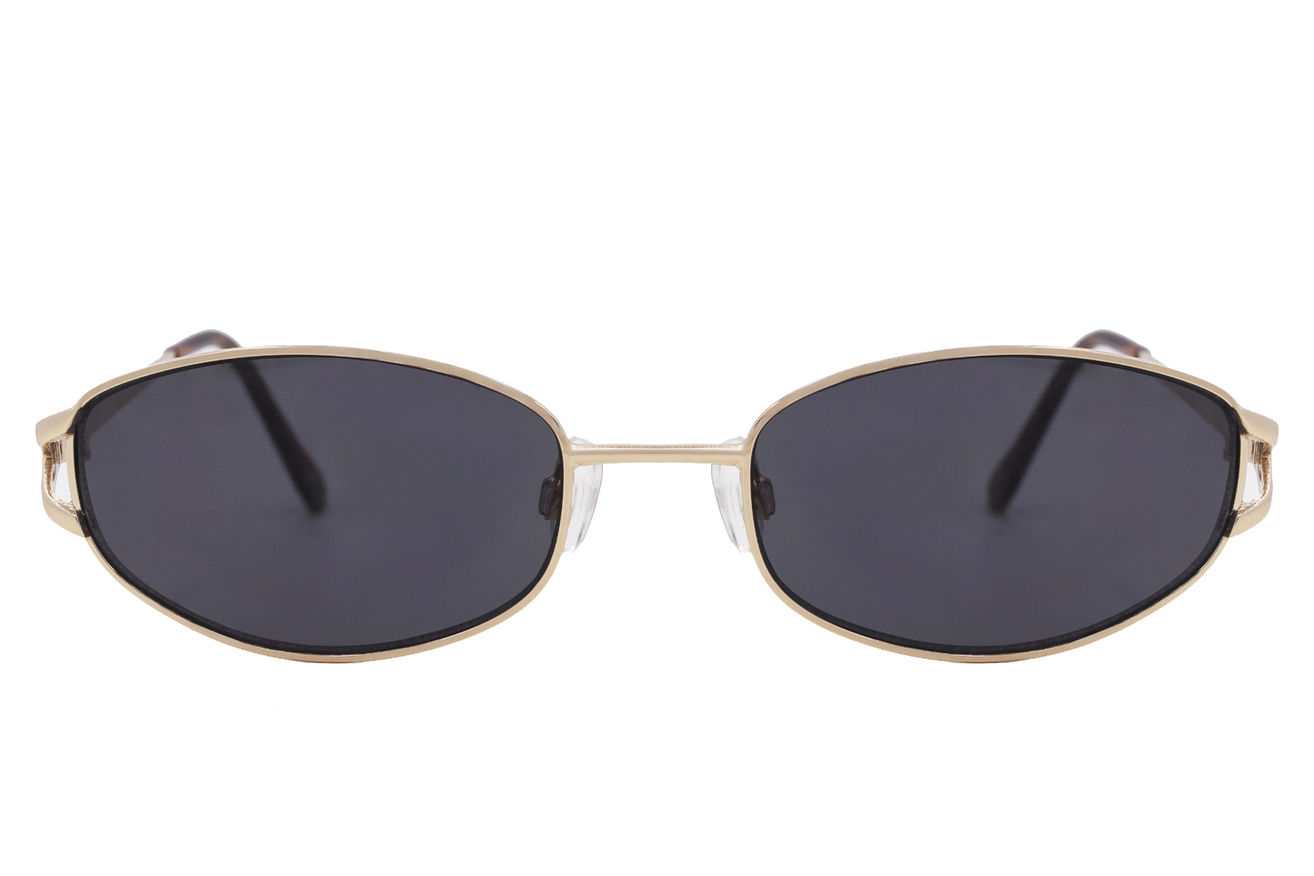 Black & Gold Round Sunglasses Sustainable Design