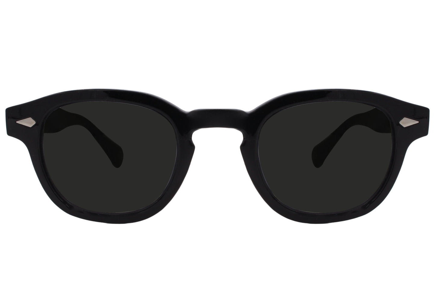 Eco-Conscious Black Round Sunglasses