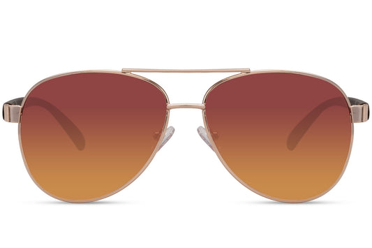 Discover the perfect combination of classic style and sustainability with these eco-friendly Aviator sunglasses. Crafted with a durable metal frame and 100% recycled lenses, they provide superior UV protection while making a positive impact on the environment.