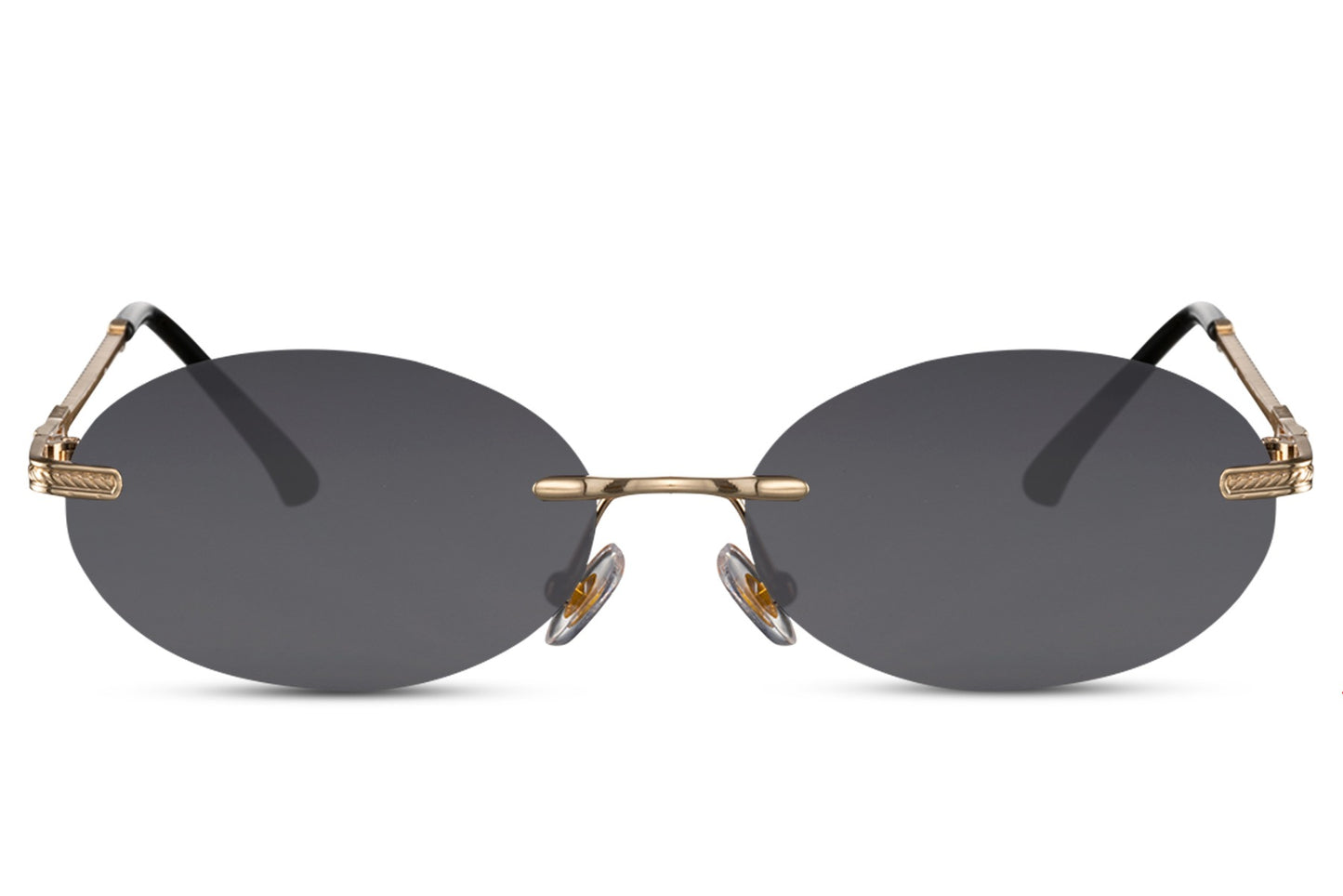 Round Rimless Sunglasses