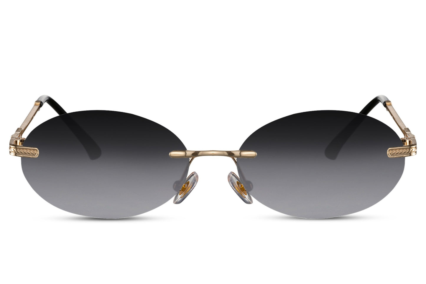 Round Rimless Sunglasses