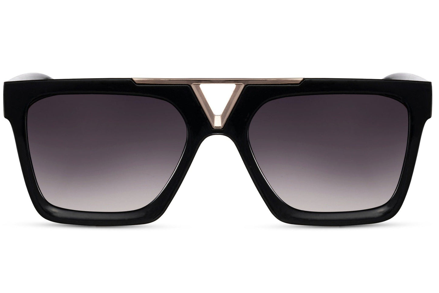 Bold Style Unisex Black Oversized Sunglasses