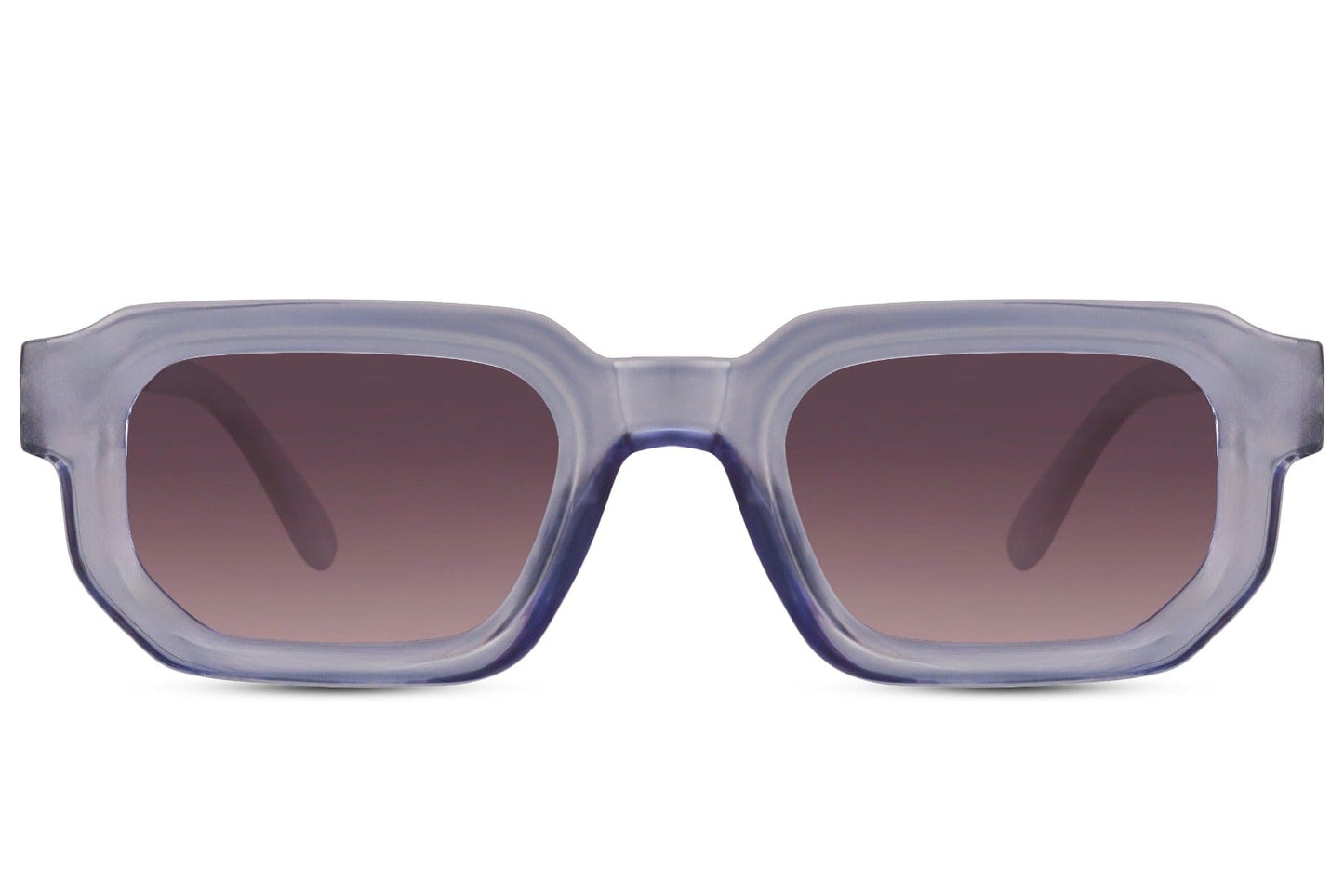 Gafas de sol vintage con montura rectangular llamativa