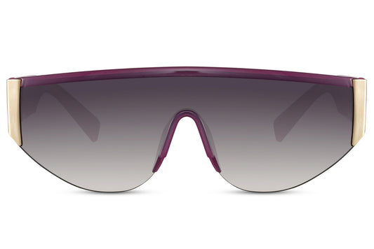 Black Visor Style Sunglasses