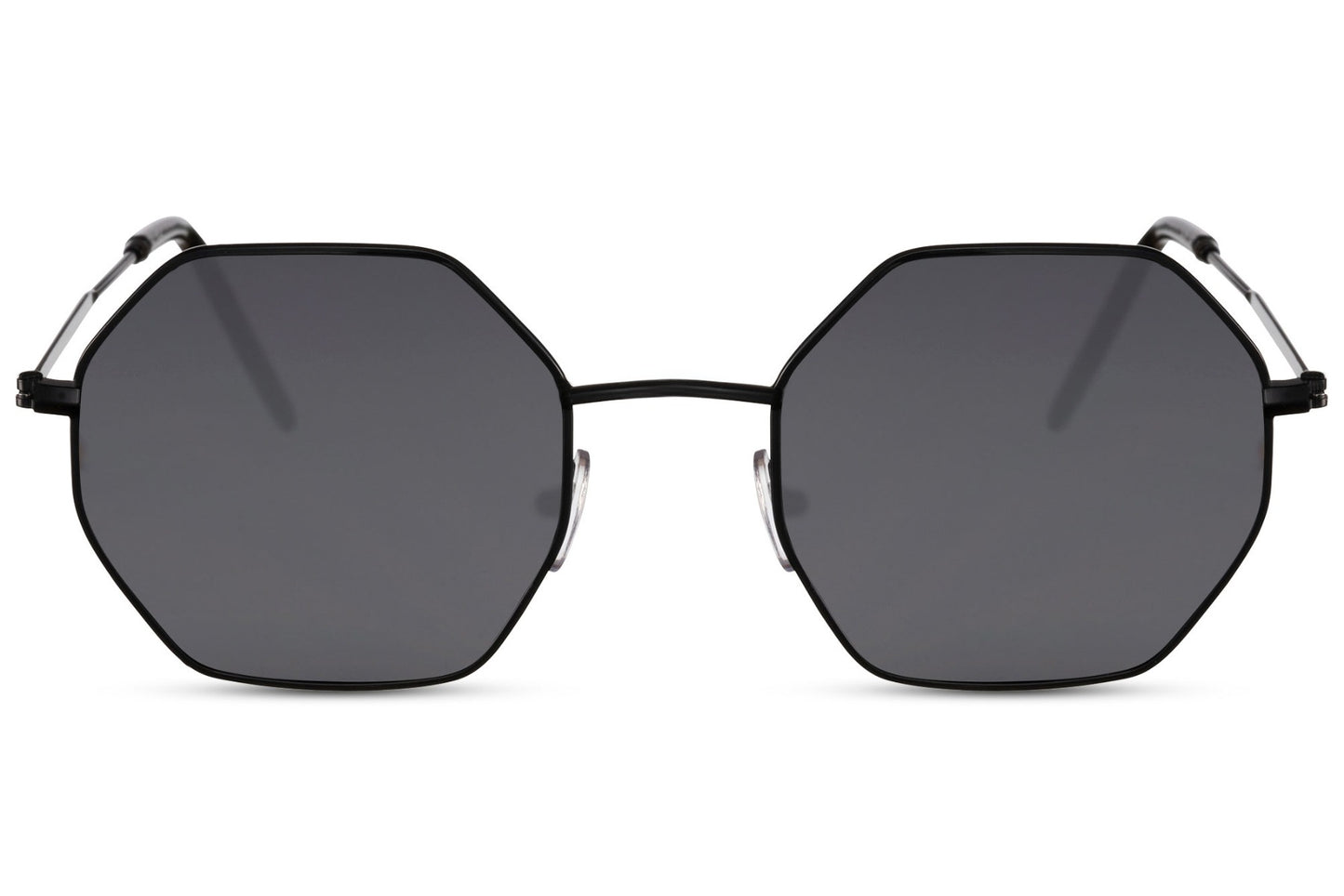 Black Geometric Frame Sunglasses