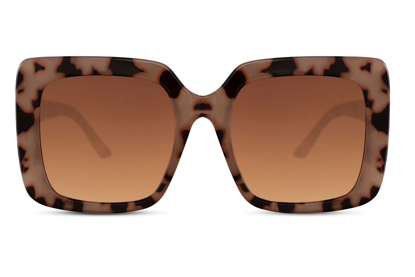 Geometric Oversized sophisticated black sunglasses
