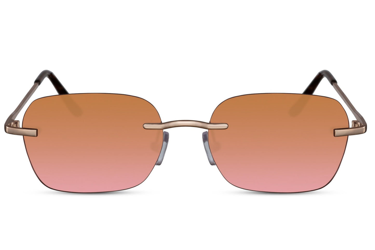 Rimless Rectangle Sunglasses