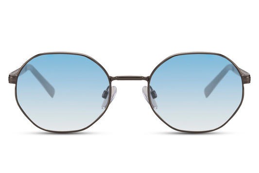 Black Frame Round Sunglasses