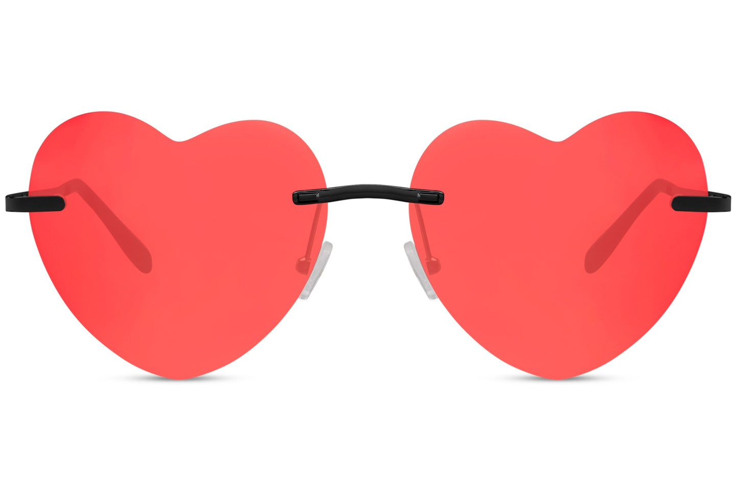 Heart Shape Rimless Party Sunglasses