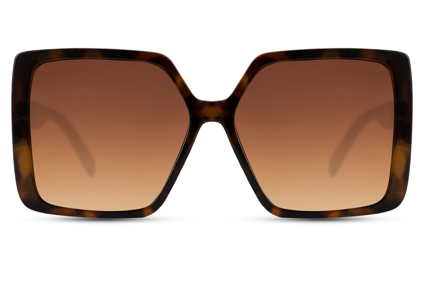 Brown & Black Oversized Sunglasses - Eco Friendly