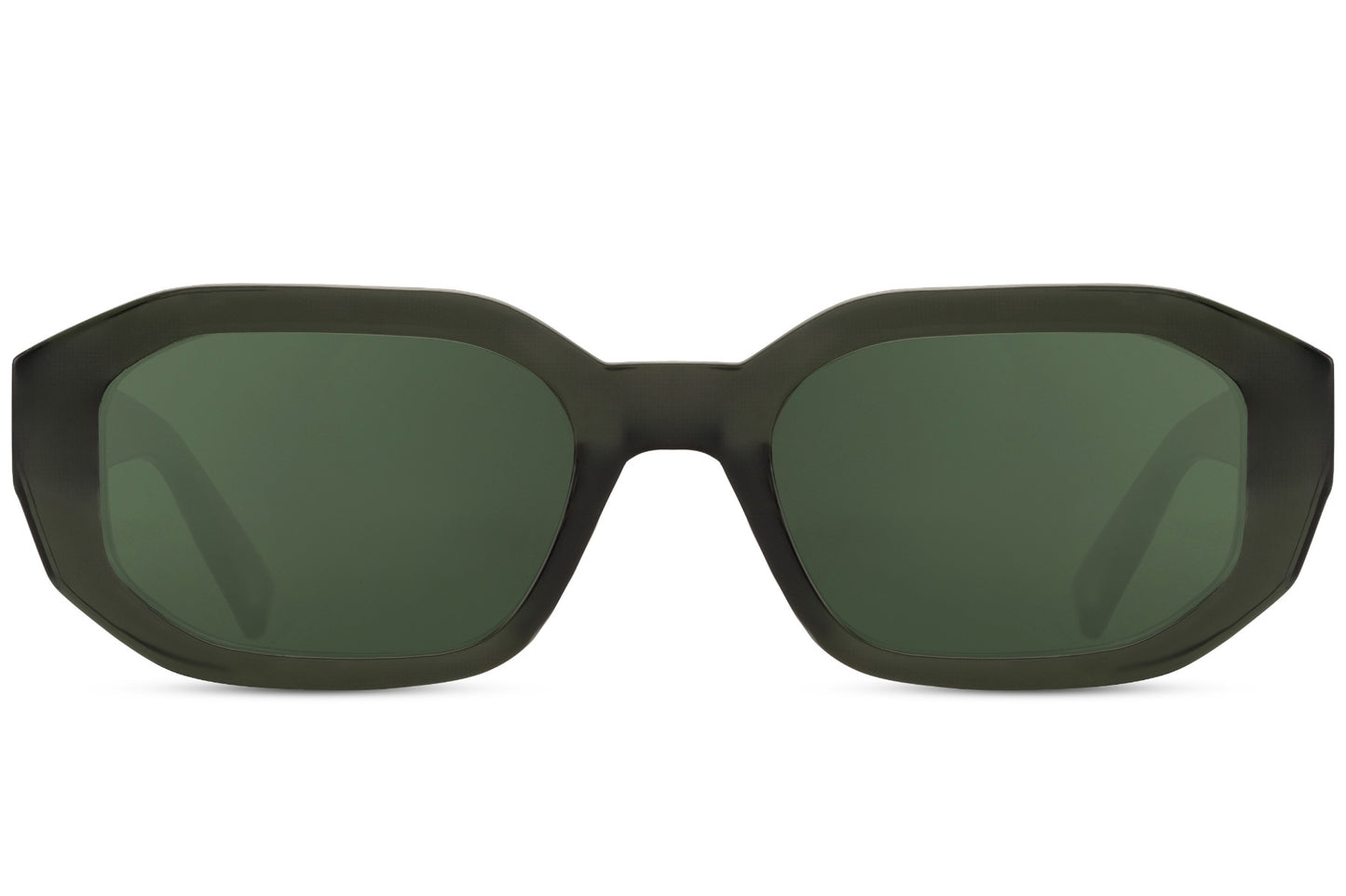 Eco Black Frame Geometric Sunglasses