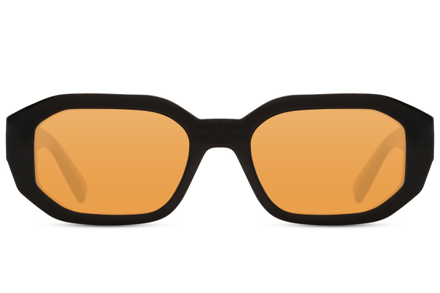 Eco Black Frame Geometric Sunglasses