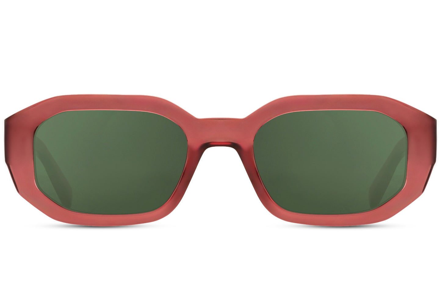 Eco Black Frame Geometric Sunglasses