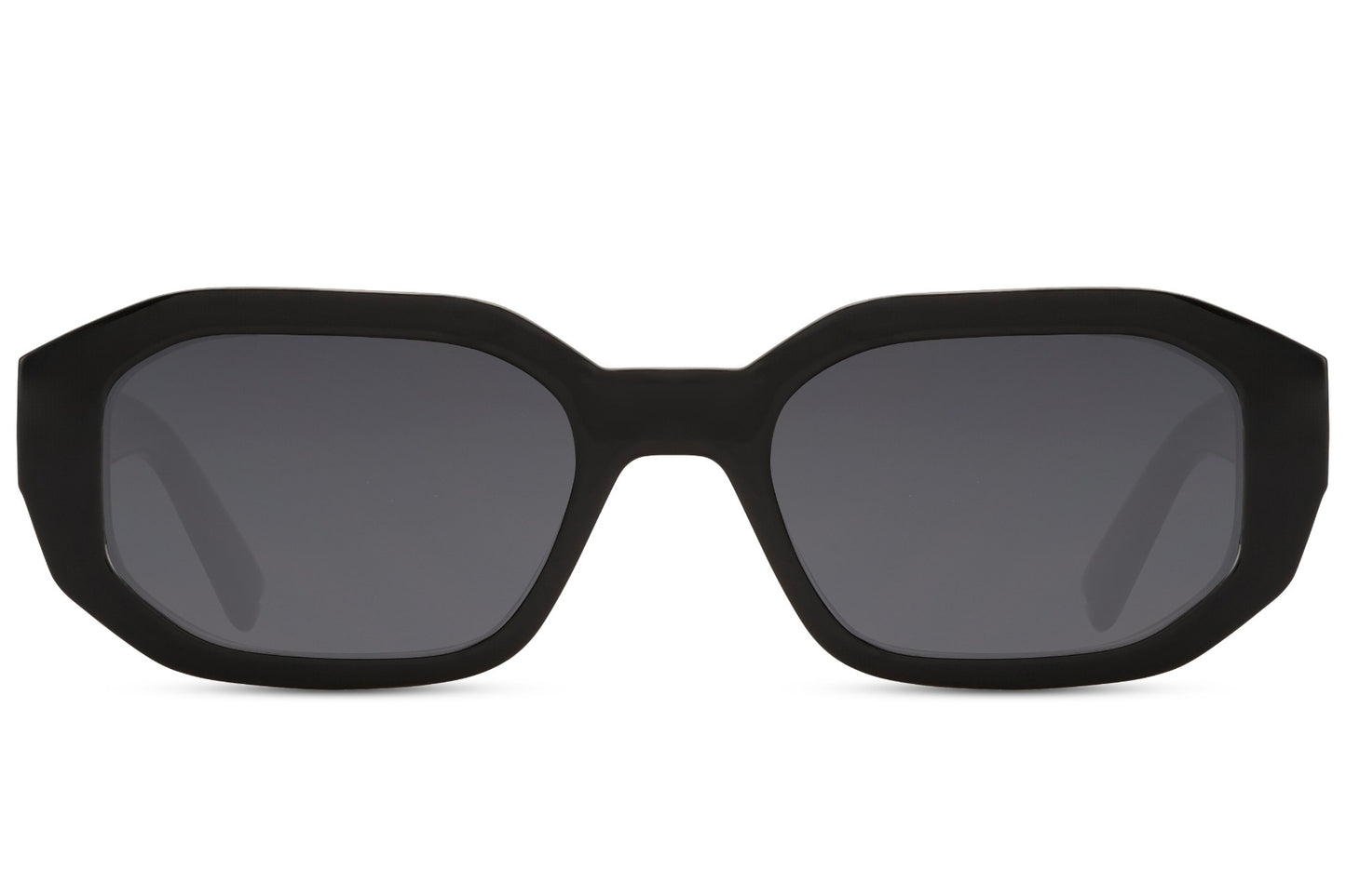 Eco Black Frame Geometric Sunglasses
