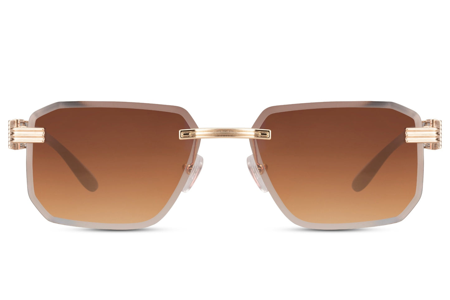 Men's Black Square Sunglasses