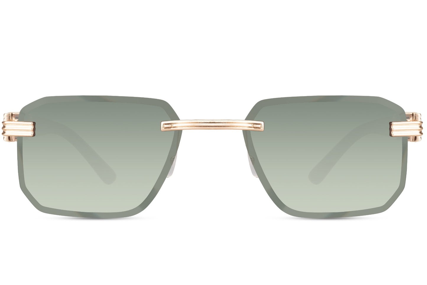 Men's Black Square Sunglasses